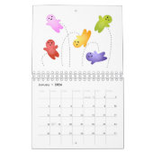 Calendrier Illustration de dessin alimentaire (Jan 2026)