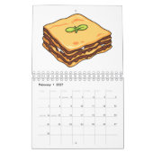 Calendrier Illustration de dessin alimentaire (Feb 2027)