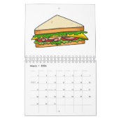 Calendrier Illustration de dessin alimentaire (Mar 2026)