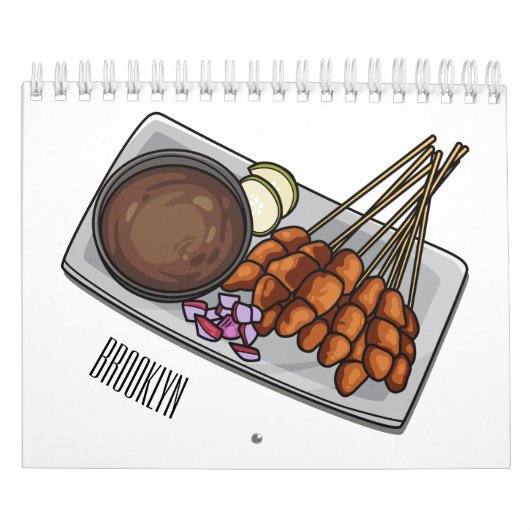 Calendrier Illustration de dessin alimentaire (Protection)