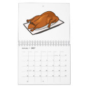 Calendrier Illustration de dessin alimentaire (Jan 2027)