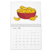 Calendrier Illustration de dessin alimentaire (Jan 2027)