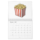 Calendrier Illustration de dessin alimentaire (Feb 2027)