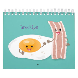 Calendrier Illustration de dessin alimentaire