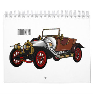 Calendrier Illustration de dessin sur les transports