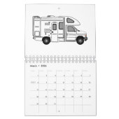 Calendrier Illustration de dessin sur les transports (Mar 2026)