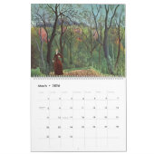 Calendrier Illustration de Henri Rousseau (Mar 2026)