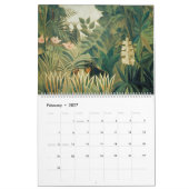 Calendrier Illustration de Henri Rousseau (Feb 2027)