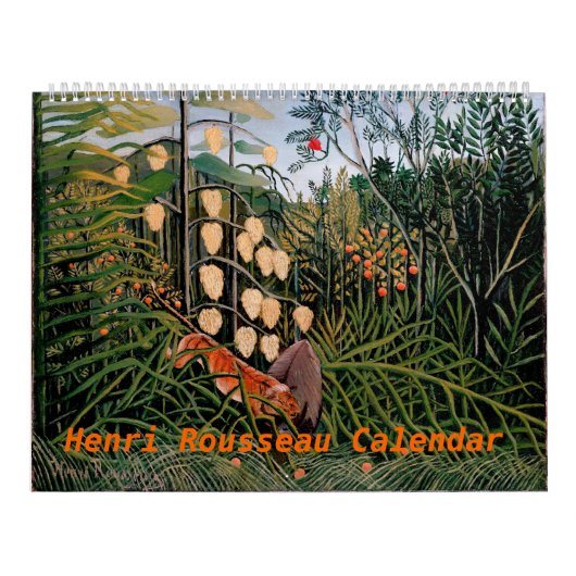 Calendrier Illustration de Henri Rousseau (Protection)