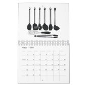 Calendrier Illustration de l'appareil domestique (Mar 2026)