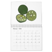 Calendrier Illustration de légumes et de fruits (Feb 2026)