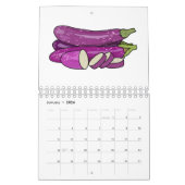 Calendrier Illustration de légumes et de fruits (Jan 2026)
