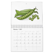 Calendrier Illustration de légumes et de fruits (Feb 2027)