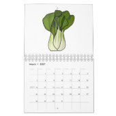 Calendrier Illustration de légumes et de fruits (Mar 2027)
