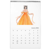 Calendrier Illustration de mode, signes zodiaques, zodiaque (Jan 2026)