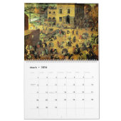 Calendrier Illustration de Pieter Bruegel (Mar 2026)