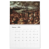 Calendrier Illustration de Pieter Bruegel (Feb 2026)