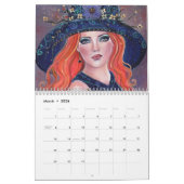 Calendrier Illustration de sorcière par Renee L. Lavoie (Mar 2026)