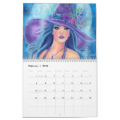 Calendrier Illustration de sorcière par Renee L. Lavoie (Feb 2026)