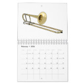 Calendrier Illustration d'instrument de musique (Feb 2026)