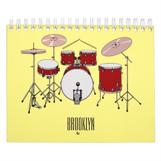 Calendrier Illustration d'instrument de musique (Protection)