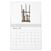 Calendrier Illustration d'instrument de musique (Feb 2027)