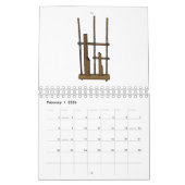 Calendrier Illustration d'instrument de musique (Feb 2026)