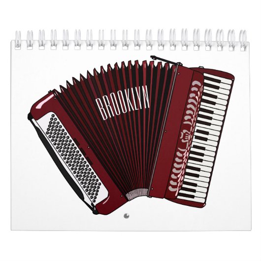 Calendrier Illustration d'instrument de musique (Protection)