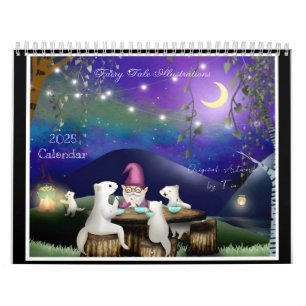 Calendrier Illustration du livre pour enfants peints à la mai