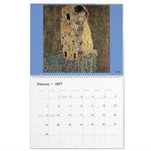 Calendrier Illustration numéro 2 de Gustav Klimt (Feb 2027)