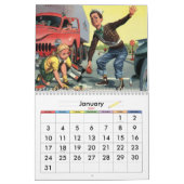 Calendrier Illustration vintage d'enfants (Jan 2027)