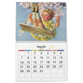 Calendrier Illustration vintage enfants (Mar 2027)