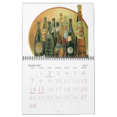 Calendrier Illustration vintage Repas, aliments et boissons (Feb 2027)