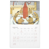 Calendrier Illustration vintage Science Fiction Steampunk (Feb 2027)