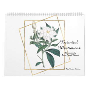 Calendrier Illustrations botaniques de Pierre-Joseph Redouté
