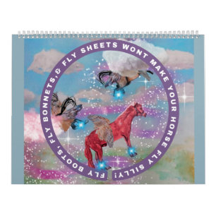 Calendrier illustrations de chevaux amusantes de mes histoire