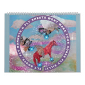 Calendrier illustrations de chevaux amusantes de mon calendri (Protection)
