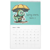 Calendrier Illustrations De Dinosaures Cute (Mar 2026)