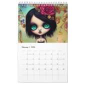 Calendrier Illustrations de filles gothiques Ricaso (Feb 2026)