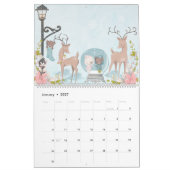 Calendrier Illustrations de l'aquarelle adorable "Chats et Ch (Jan 2027)