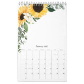 Calendrier Illustrations du jardin botanique floral d'aquarel (Jan 2027)