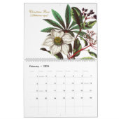 Calendrier Illustrations élégantes de fleurs botaniques Vinta (Feb 2026)
