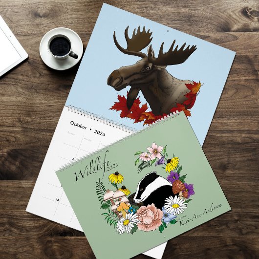 Calendrier Illustré de la Faune 2026