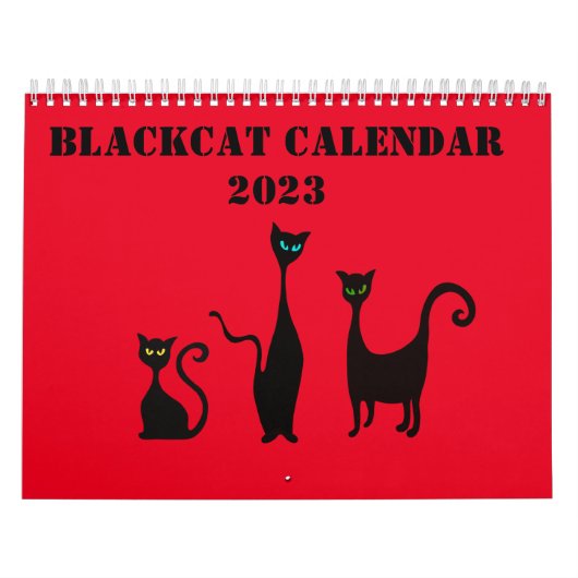 Calendrier illustré mignon avec chats (Protection)