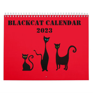 Calendrier illustré mignon avec chats
