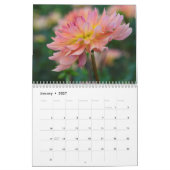 Calendrier Image colorée de la Dahlia 2021 (Jan 2027)
