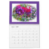 Calendrier - Images de fleurs (Mar 2027)