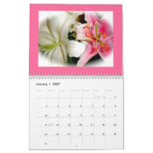 Calendrier - Images de fleurs (Jan 2027)