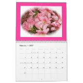 Calendrier - Images de fleurs (Feb 2027)