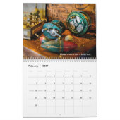 Calendrier Images et texte de pêche sur chaque page (Feb 2027)